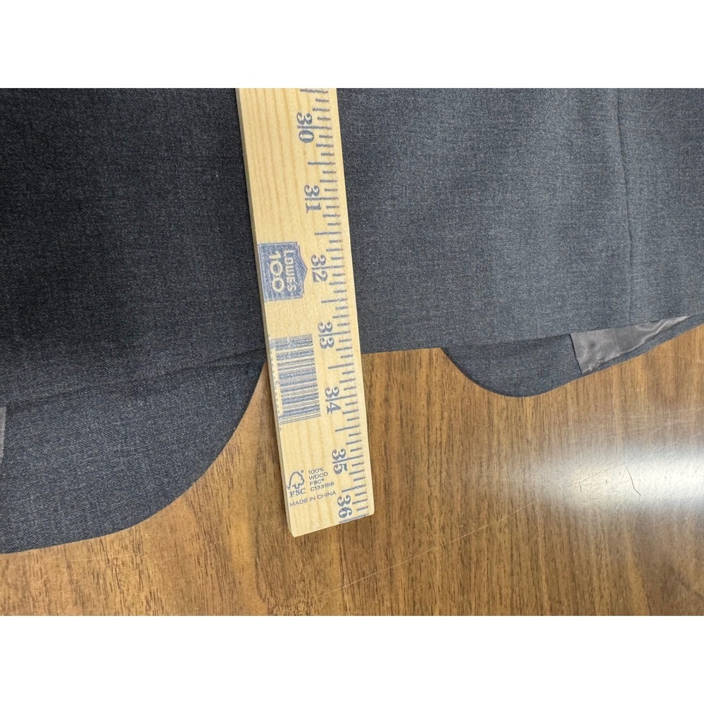 Brooks Brothers 346 Mens 44L Charcoal Grey Stretch Wool 3 Button Blazer Jacket - Picture 14 of 14